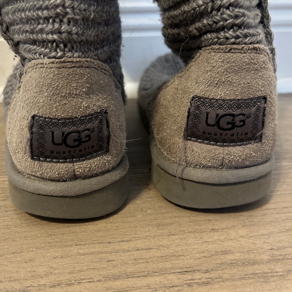 UGG Knit Women's Boots (F3011H) - Size 8 Color Grey - Picture 5 of 11
